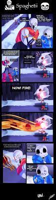 2boys Absurdres Armor Boots Comic Comic Sans English Gasterblaster Gloves Glowing Glowing Eye Highres Hoodie Lilinapocalyp Undertale Undertale Comic Star Shape