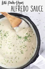 This Keto Amp Paleo Paleo Fettuccine Alfredo Recipe Is Not Only Rich Creamy And Delicious But I In 2020 Dairy Free Sauces Vegan Lunch Recipes Alfredo Sauce Recipe