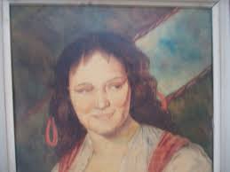 Tableau peinture huile sur bois 1930