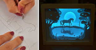 Make this perfect light box for sketching in an afternoon. I Made A Magical 3d Paper Cut Light Box Bored Panda