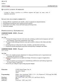 examples good cv signs of resume and