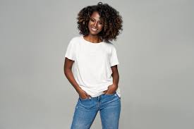 144,300+ Woman White T Shirt Stock Photos, Pictures & Royalty-Free Images -  Istock | Woman White T Shirt Portrait, Black Woman White T Shirt
