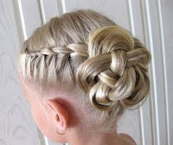 Braided Flower Bun Love Hairstyles Junior Bridesmaid Hair Flower Girl Hairstyles Girl Hair Dos