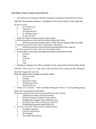 #doabangsa #sekolah #agama video ini menjelaskan tentang materi pendidikan agama islam dan budi pekerti kelas xii. Soal Pilihan Ganda Agama Islam