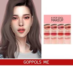 Gpme Kpop Idol Makeup By Goppols Me For The Sims 4 Cabelo Sims Sims The Sims