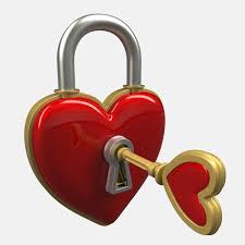 3d Heart Lock Key Model 3d Heart Heart Lock Heart Wallpaper