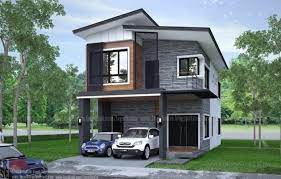 This collection of 2 story home plans is a must see if you are looking for the best! Elongated Two Storey House Design With Four Bedrooms Ulric Home