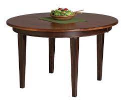 Come and work with us! 48 Round Leg Table From Dutchcrafters Amish Furniture