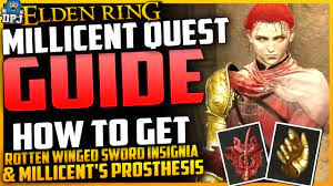Elden Ring: Millicent Complete Quest Guide - How To Get Rotten Winged Sword   Millicent's Prosthesis - YouTube