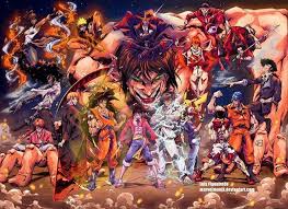 Toriko X One Piece X Dragon Ball Z Crossover Of Heroes Together We Stand Afro Samurai Rurouni Kenshin The Legend Of Korra One Piece Street Fighter Pokemon Toriko Cowboy Be Anime Crossover Anime Anime Shows