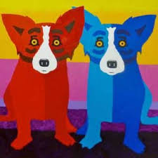 Blue Dog Red Dog Blue Dog Art Blue Dog Painting Blue Dog