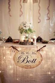 Rustic Style Head Table Head Table Wedding Head Table Wedding Decorations Head Table Decor