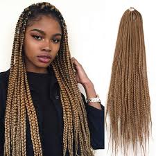 Jumbo box braids are also a popular variation of box braids. Amazon Com 6 Packs Lot 22 Strands Pack Medium Box Braids Crochet Hair 30 Inch 1cm In Diameter 3x Synthetic Braiding Hair Extensions 27 Beauty
