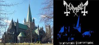 Olav, the patron saint of norway. Mayhem S Dmds Vs The Actual Nidaros Cathedral In Trondheim That Inspired The Art Blackmetal