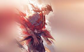 Find the best red anime wallpapers on wallpaerchat. Aw64 Hanyijie Hero Red Handsomeillustration Art Anime Flare Wallpaper