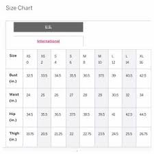 Victorias Secret Size Chart Clothing