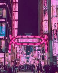 Kabukicho But Make It Pink Scenario It S Friday Night You Re Sitting In A Taxi Driving Through Shinjuku Pl Tokyo Night City Aesthetic Tokyo City View