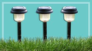 Solar garden lights come in various shapes and purposes. Garden Lights Buying Guide Gardening Choice