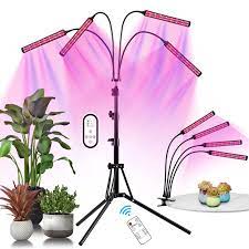 5 out of 5 stars. Amazon Com Grow Light Led Grow Light For Indoor Plants With Stand Uv Ir Red Blue Full Spectrum Auto 4 8 12h Timer Flexible Gooseneck Adjustable Tripod Stand Patio Lawn Garden