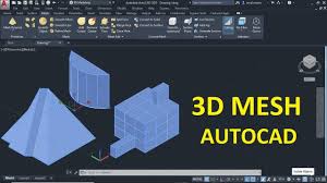 شرح Mesh Edit 3d Modeling Autocad 2020 In 2020 Autocad 3d Model Model