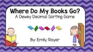 Dewey Decimal Sorting Game By Royer S Resources Tpt