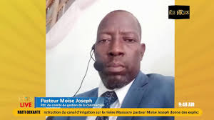 Pastè Joseph Moïse bay eksplikasyon sou dispozisyon kap pran pou pèmèt  kanal la alimante nòmalman.
