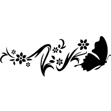 sticker design fleur papillon stickers muraux stickers muraux animaux dessin licorne