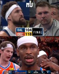 Shai Gilgeous-Alexander WENT OFF for 39 POINTS and helped the Thunder close  out the Mavs in a 118-104 win to advance to the NBA Cup Semifinals!!🔥⚡ OKC  held Luka Doncic to 16