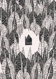 In The Woods Illustration Print By Justinehowlett On Etsy 20 00 Wood Illustration Illustration Art Forest Illustration