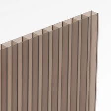 Plaque Polycarbonate Alveolaire 6 Mm Marron Relief L 200 X 100 Cm Plaque Polycarbonate Alveolaire Polycarbonate Relief