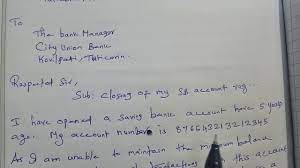 Application for closing bank account you will write a bank account closing letter to your bank manager very easily through this format. Sample Letter To Bank Manager To Close Your Bank Account Youtube