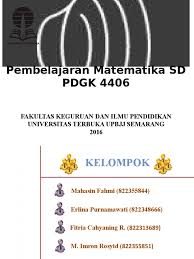 Presentasi modul 8 trigonomotri pembelajaran matematika sd pdgk 4406 slideshare uses cookies to improve functionality and performance and to provide you with relevant advertising. Modul 1 Pembelajaran Matematika Sd Pdgk4406