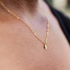14k gold mustard seed necklace. Mustard Seed Necklace Delicate And Layered