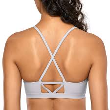 Shop cool personalized sports bra swimsuit with unbelievable discounts. Crz Yoga Upf 50 High Neck Swimsuits For Women Bikini Top Cross Back Padded Sports Bra