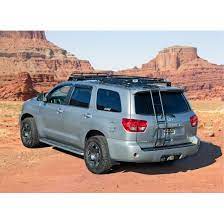 The gobi toyota sequoia rear ladder, stylishly designed to mount directly onto the sequoia rear door lift gate. Gobi Toyota Sequoia 01 Up Roof Rack