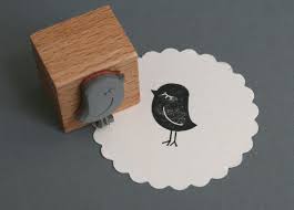Stempel Vogel Von Perlenfischer Auf Dawanda Com Stempel Design Stempel Und Vogel Stempel