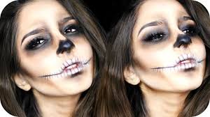 Wer möchte an halloween nicht so richtig auffallen und schocken? Last Minute Skelett Make Up Fur Halloween Schnell Einfach Sanny Kaur Youtube