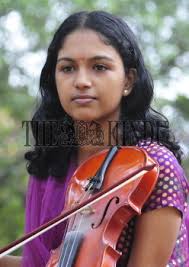 Vani VR of Carmel GHSS who came first in the Violin (Eastern) at the...
