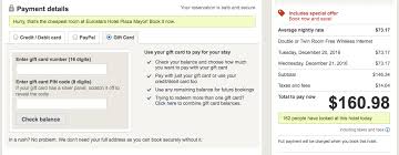 All you need is the gift card number and the security code located on the back of the card. How To Get Maximum Hotel Value Go Curry Cracker