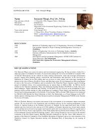 Curriculum Vitae Prof Innocent Nhapi 1 12 Curriculum Vitae Curriculum Water Resource Management
