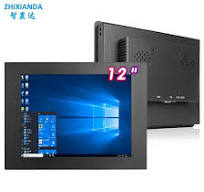 OEM ODM Embedded 12 Inch 1024*768 Non Touch Screen Display HDMI VGA Metal  Case TFT Wall Mount Panel Industrial LCD Monitor