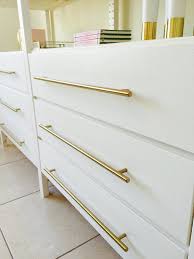 Brass Drawer Pulls Perfect Idea For An Ikea Hack Looks Gorgeous On This Ikea Ivar Cabinet Hack Ikea Furniture Hacks Diy Furniture Hacks Furniture Hacks
