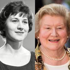 Has Patricia Routlege ever worn pants in an episode? I mean besides riding  a horse, I don't think I ever saw an episode with her wearing pants.