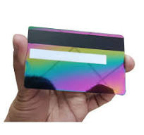 5 Pieces 0.8mm Laser Engraved Stainless Steel Blank Rainbow Mirror Metal  Membership Access control Card With EMV Chip Slot - AliExpress