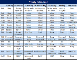 6 free study schedule templates in ms excel and ms word format