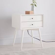 Mid Century Nightstand White Mid Century Nightstand Nightstand Decor White Nightstand