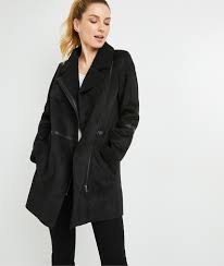 Dernières tendances en manteaux femme. Manteau Doux Noir Femme Noir Grain De Malice