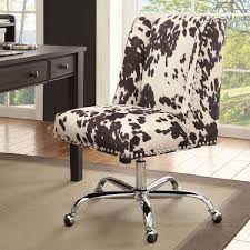 Draper Office Chair Udder Madness Black Chrome Base Linon 178404blk01u Black Office Chair Desk Chair Alternative Office Chair