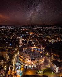 How to spot a drone at night? Itap Of The Ancient Colosseum In Rome From A Drone Under The Starry Night Itookapicture Rome Italy Rome Photography Rome Travel