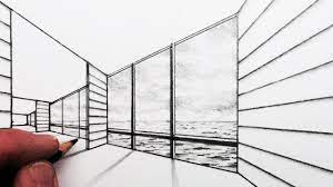 Learn how to draw the inside of a room with correct perspective drawing techniques. How To Draw 2 Point Perspective A Room With A View Youtube
